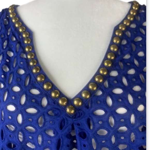 Lilly Pulitzer for target Blue Eyelet Top - Picture 9 of 11